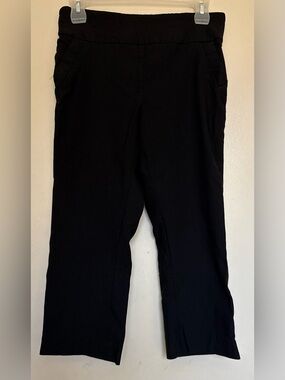 Classic Black Straight Leg Capri Pants
